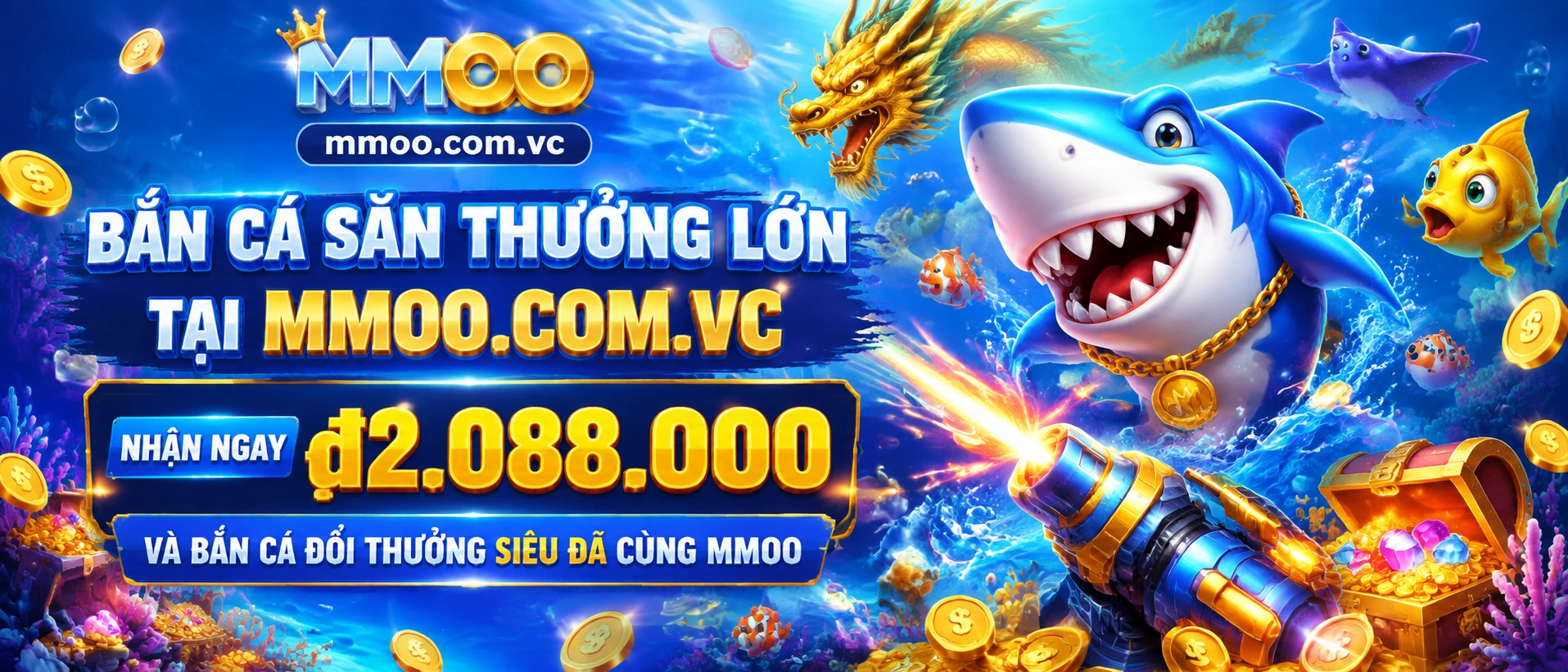Bắn Cá Vàng Ngọc Bắn Cá Vàng Ngọc với phong cách đại dương sáng